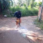 Pipe  laying work