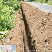200mm DI pipe laying work