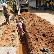 110mm pvc pipe laying