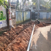 pipe laying work