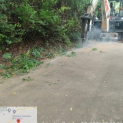 Demolishing of concrete road