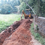 Pipe  laying work