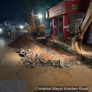 Pipe laying along Mayyil KRFB Road