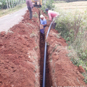 Noolpuzha panchayat-Pipe laying on progress