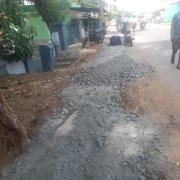 Road restoration work 