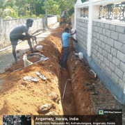 63mm PVC pipe laid at Kallupalam road