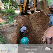 Common Gravity main from Valiyavelicham to Sump at Pathippalam WTP