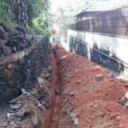 Pipe  laying work