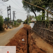 110mm 8kg PVC pipe laying work