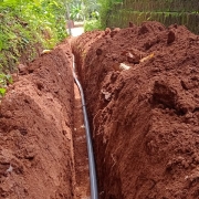 Pipe line extension work 