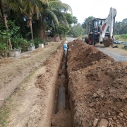 250 mm DI Pipe laying