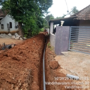 90mm pvc laying