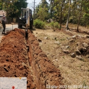 110 mm 10kg PVC pipe laying work