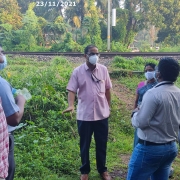 MD ,s visit at rail crossing site