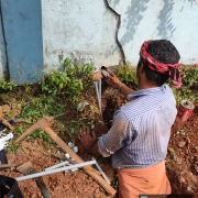 FHTC work in progress at Adichanalloor panchayath