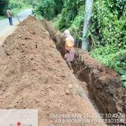 Laying of 200 mm DI