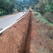 90mm PVC laying 