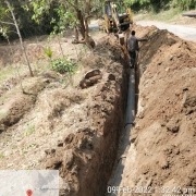 250 mm DI pipe laying 