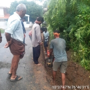 Road restoration work 