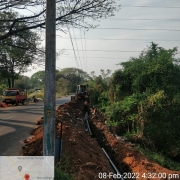 200 mm DI pipe laying