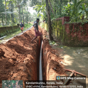 JJM MANGATTIDAM DISTRIBUTION PIPE LAYING