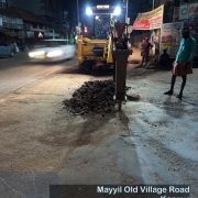 Pipe laying along Mayyil KRFB Road