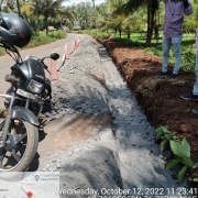 Road restoration work