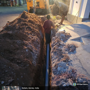 Cheemarakulam - vishnuthukavu   work 110mm ,6kg  pipe laying