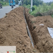 Laying of 200 DI is in progress 