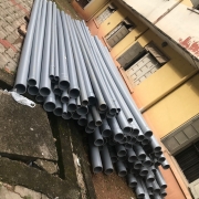 160 mm PVC Pipe Stacked at the Work Site on 06062022
