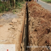 250 DI pipe laying work 