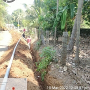 90mm 10kg PVC pipe laying work