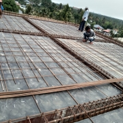 Reinforcement work of OHSR top roof slab 