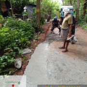 Road berm cutting concreting @ keezhallur zone-1
