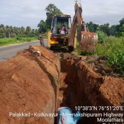  laying of 200mm, 250mm DI pipe