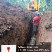 PIPE LAYING WORK IN PROGRESS