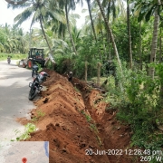 90mm PVC pipe laying