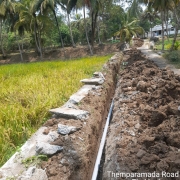 90mm PVC pipe laying