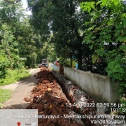 Laying of 90mm PVC