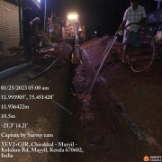 500 mm DI gravity laying at Mayyil KRFB Road 