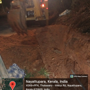 Road crossing at Thalassery-irikkur road