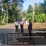 JJM NEW MAHE GP GRAVITY LINE ROAD CROSSING SITE INSPECTION