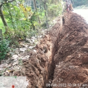 140mm PVC pipe laying 