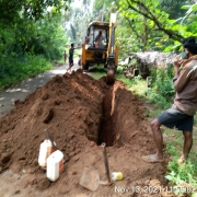 90mm PVC laying