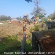 300mm DI pipe laying 