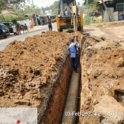 300mm DI Pipe laying work 