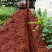 pipe laying work started