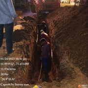 500 mm DI gravity laying at Mayyil KRFB Road 