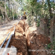 90mm 10kg PVC pipe laying work 