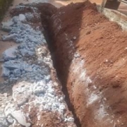 Pipe  laying work